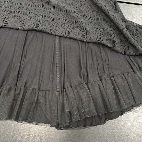 Free People Strapless Lace Beaded Mini Dress - M - Picture 15 of 16